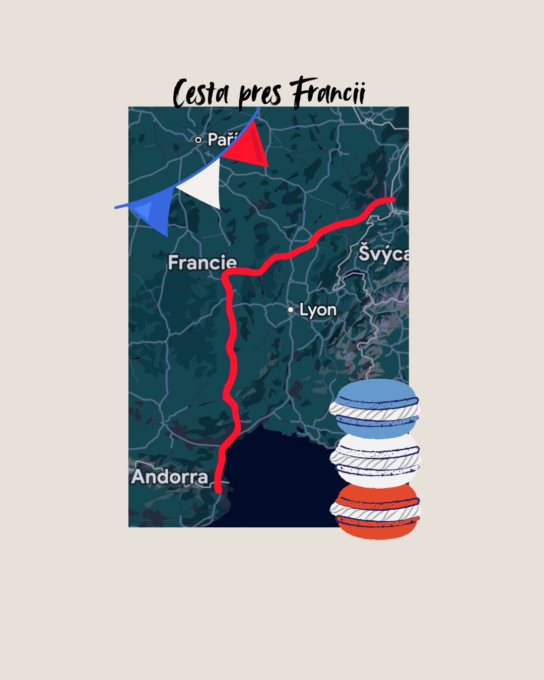 Kudy jsme jeli přes Francii